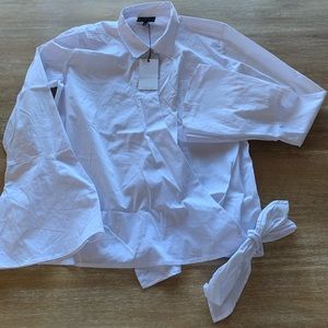 Bobeau Front Wrap Blouse